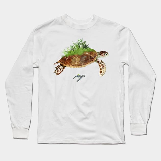 Sea Turtles Long Sleeve T-Shirt by KatherineBlowerDesigns